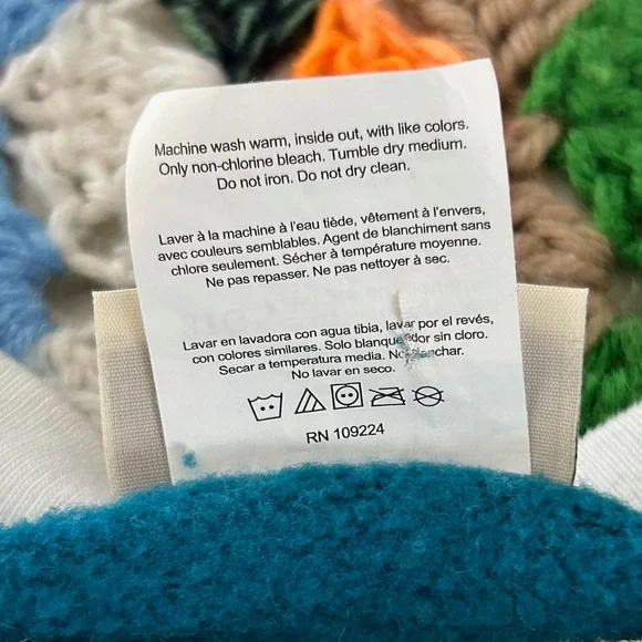 Vintage Y2K Cat Embroidered Patchwork Morning Sun Teal Double Collar Ove… - Picture 4 of 11